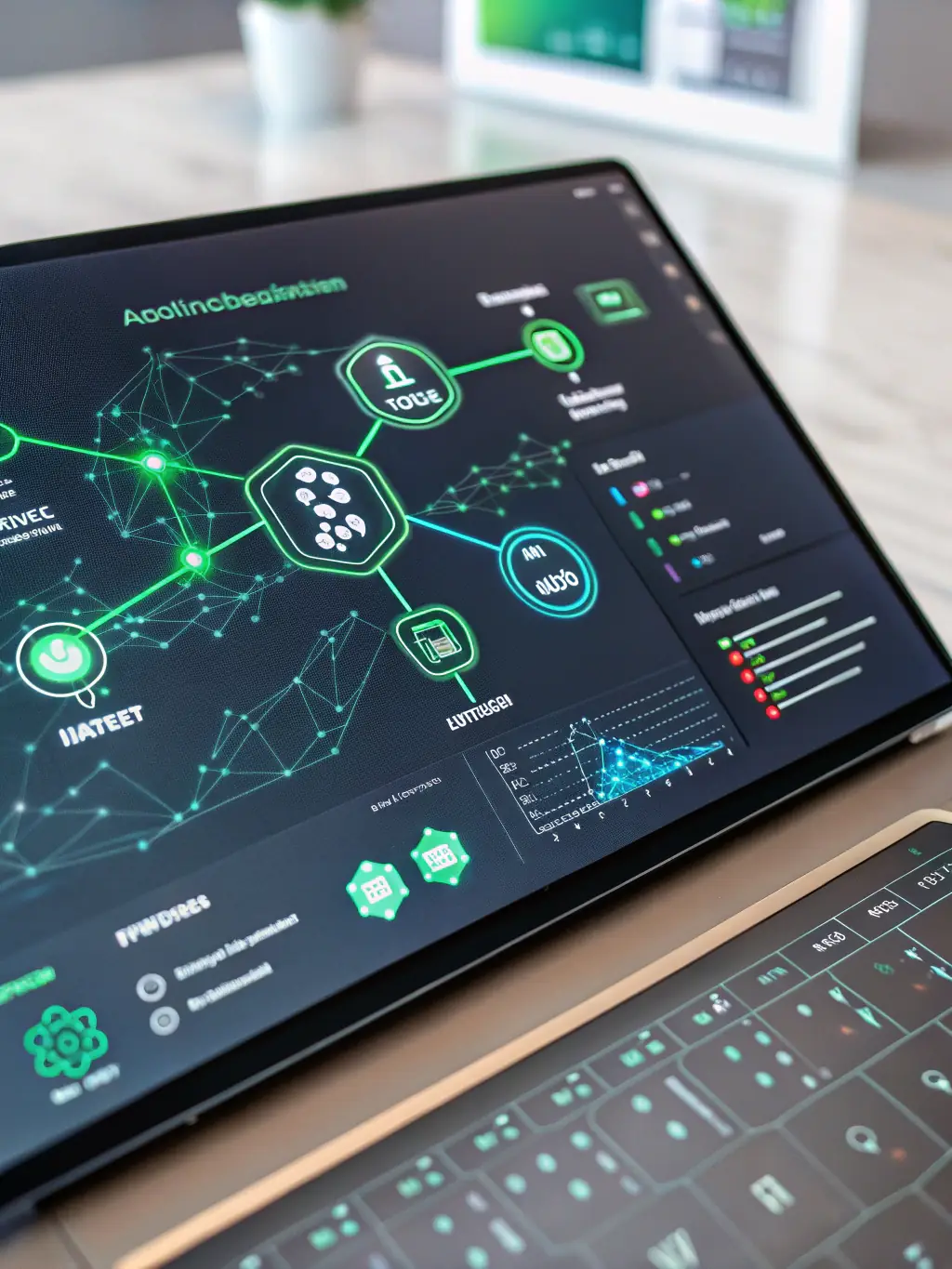 An image of various data formats (JSON, CSV, XML) being seamlessly integrated into a dashboard, representing Tehas us's data provision capabilities.